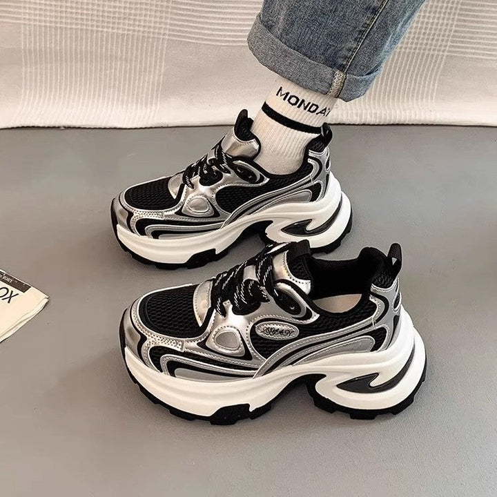 Women High-Performance Sneakers with Thick Sole and Reflective Details Mune Fashion