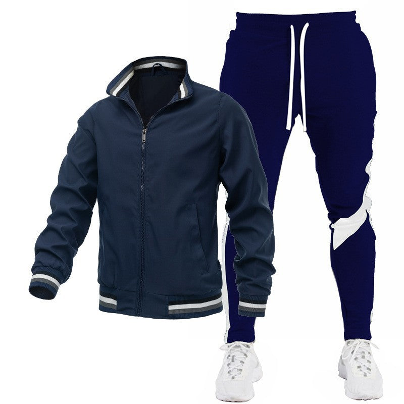 Men's Sporty Track Jacket and Jogging Pants Set Mune Fashion
