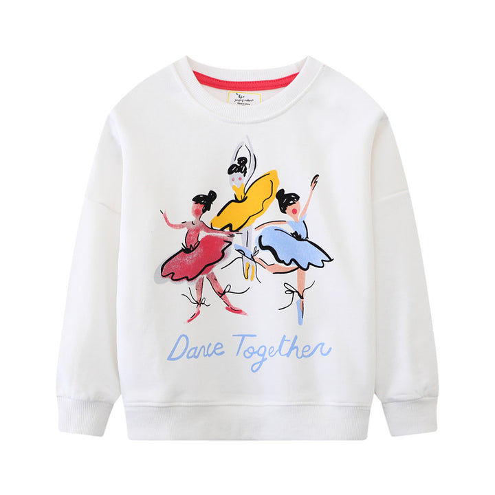Women’s sweatshirt with vibrant ballerina print Mune Fashion