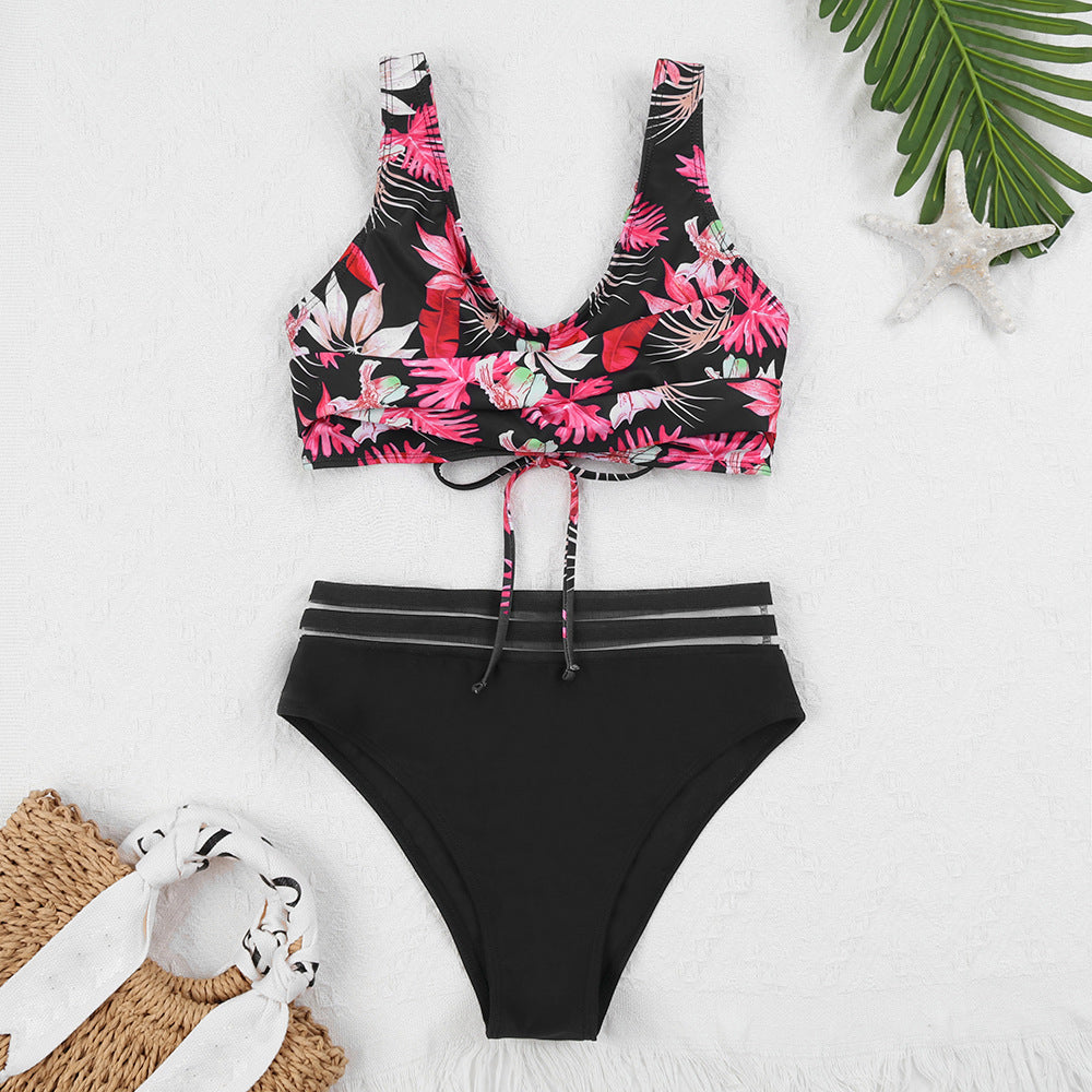 Ladies Colorful Bikini Set with Playful Comfort Mune Fashion