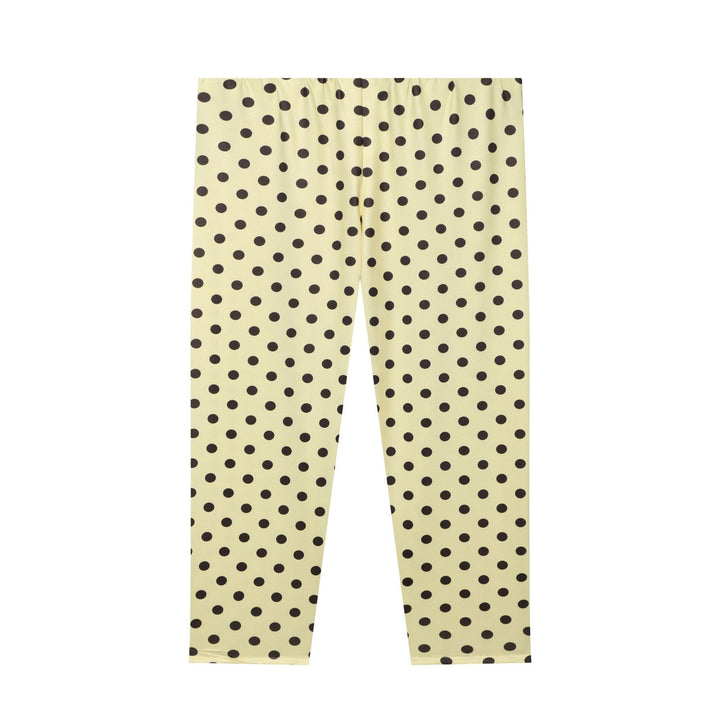 Women's High-Waisted Polka Dot Leggings made of Stretch Jersey Mune Fashion