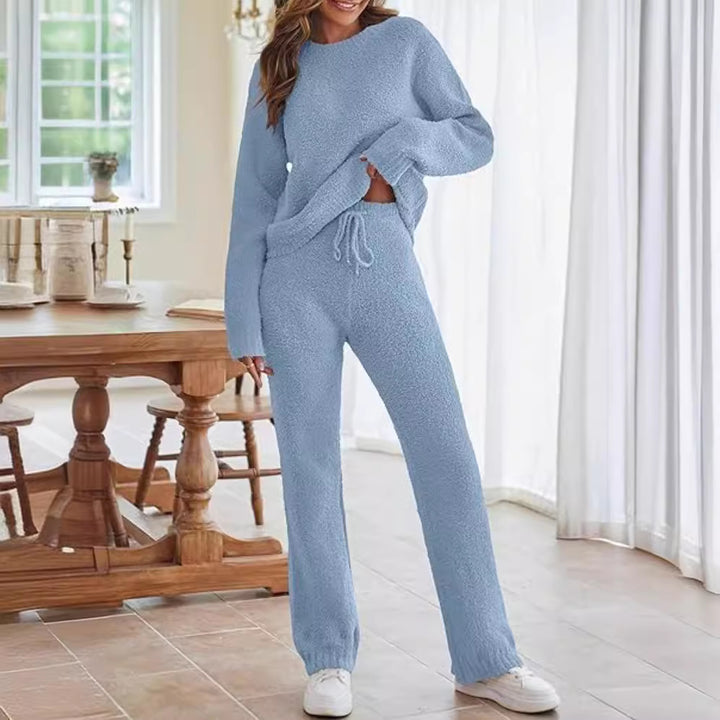 Women's cozy lounge set with oversized sweater and drawstring pants Mune Fashion
