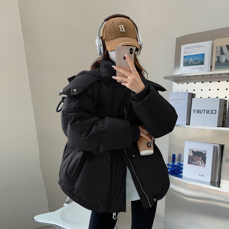 Women's oversized quilted winter jacket with hood and thermal insulation Mune Fashion