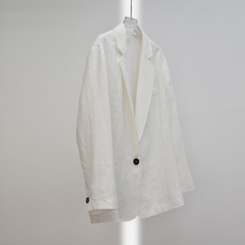 Women Elegant and Casual Linen Blazer Mune Fashion