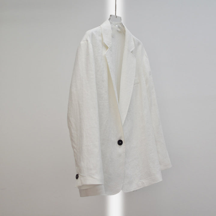 Women Elegant and Casual Linen Blazer Mune Fashion