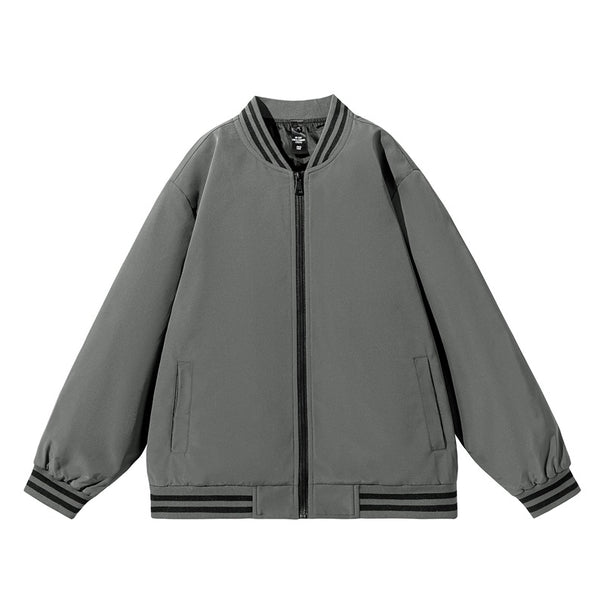 Men's Sporty Bomber Jacket with Stand-Up Collar Mune Fashion
