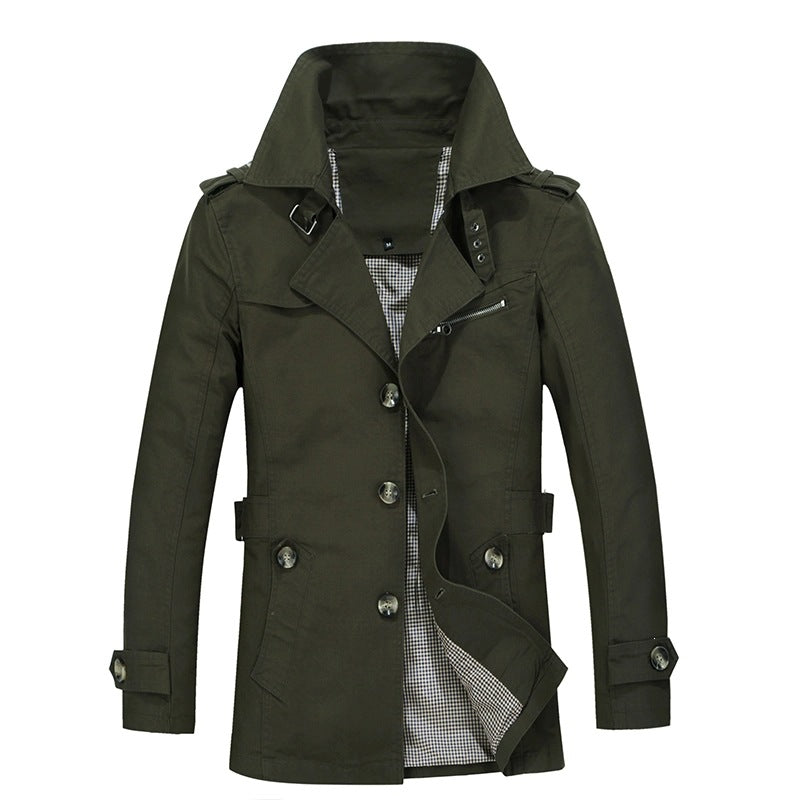 Men's Elegant Transitional Jacket with Practical Stand-Up Collar Mune Fashion