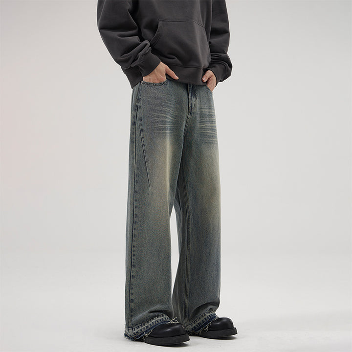 Men's Wide Relaxed Denim Jeans in Marlene Baggy Cut Mune Fashion