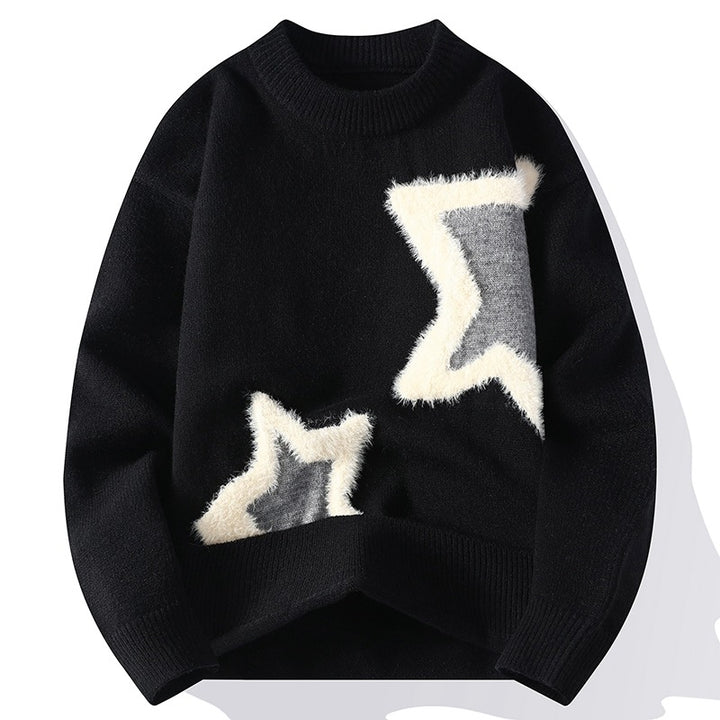 Women's Fashionable Sweater with Star Design Mune Fashion