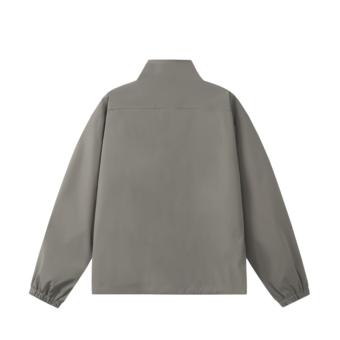 Unisex Lightweight, Packable Functional Jacket in Oversized Boxy Cut with Stand-Up Collar Mune Fashion