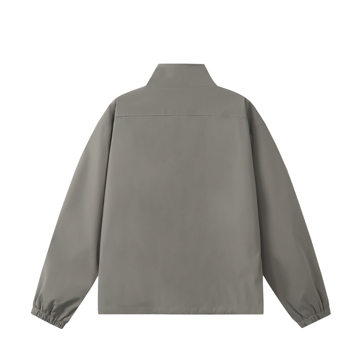 Unisex Lightweight, Packable Functional Jacket in Oversized Boxy Cut with Stand-Up Collar Mune Fashion
