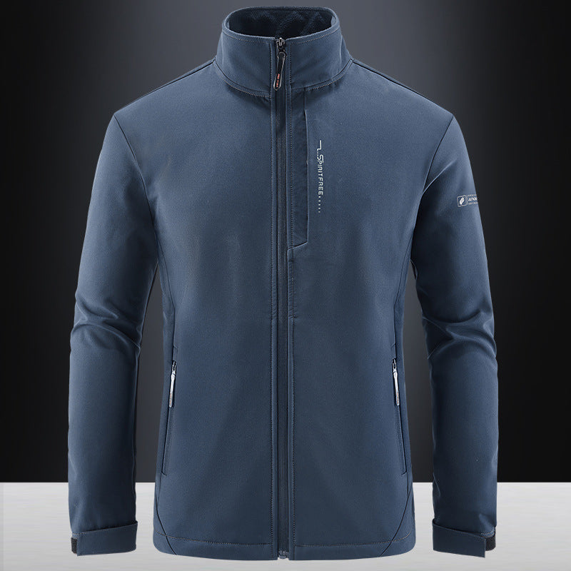 Men's Technical Softshell Jacket with windproof shell, high collar and zip pockets Mune Fashion