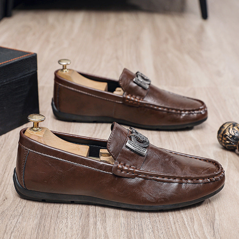 Men's Elegant Moccasins with Metal Details Mune Fashion