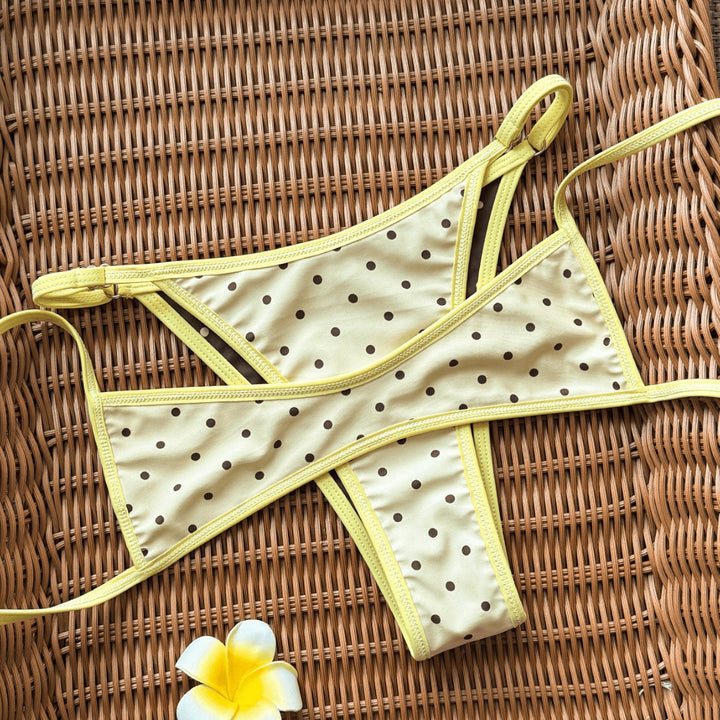 Ladies Fashionable Slip Bikini with Trendy Dots Mune Fashion