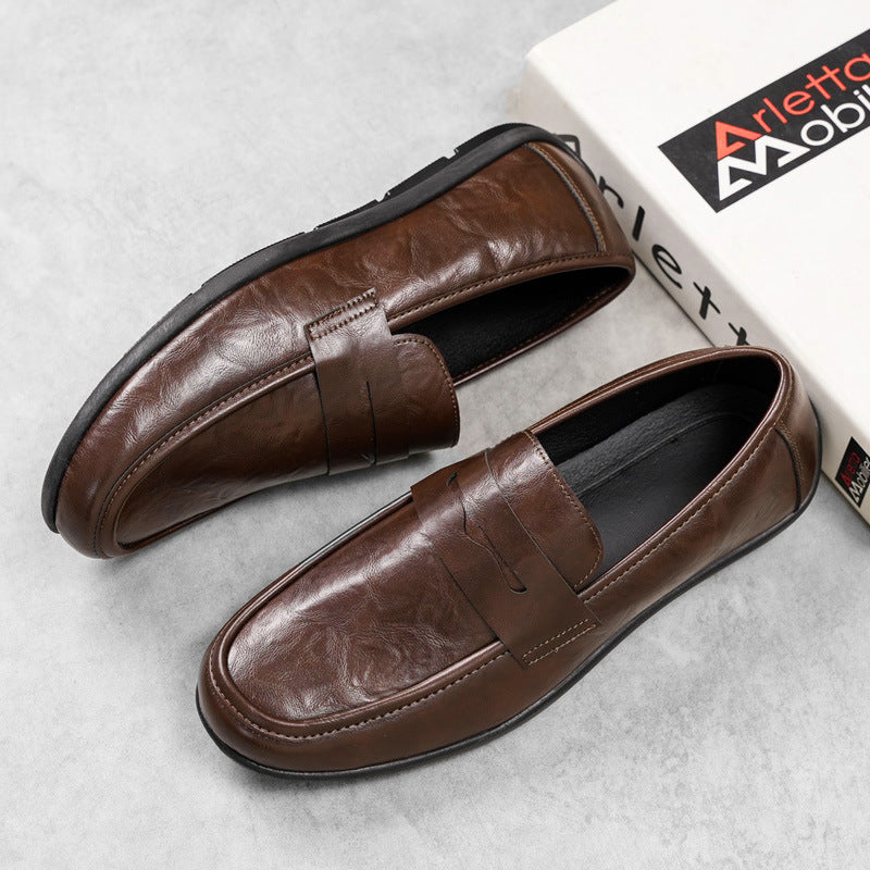 Men's elegant loafers with fine detail stitching Mune Fashion