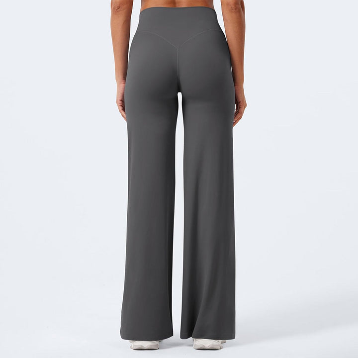 Women's high-waisted shaping lounge pants with wide flares and seamless comfort waistband Mune Fashion