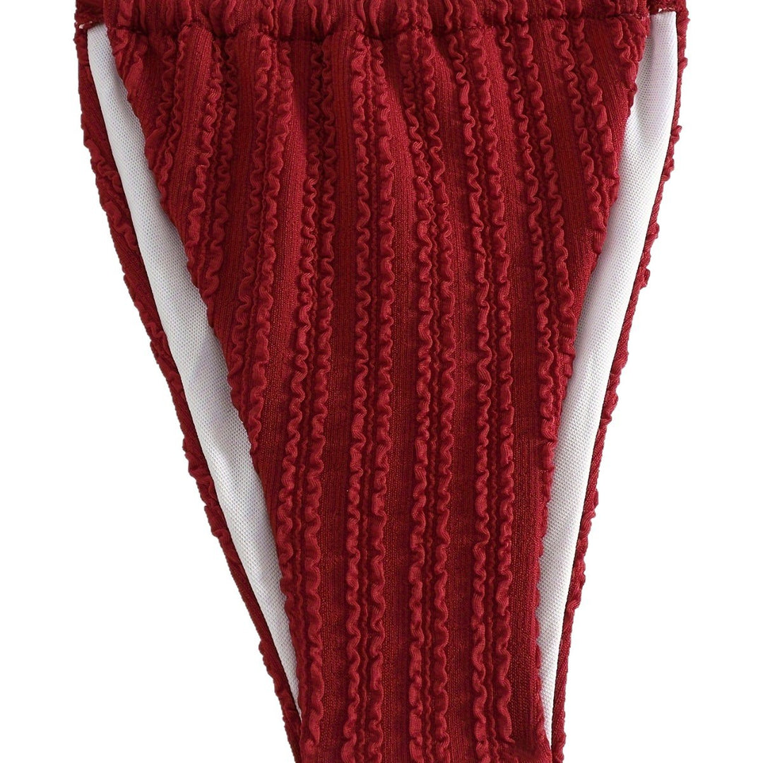 Ladies triangle bikini with sophisticated ruffles Mune Fashion
