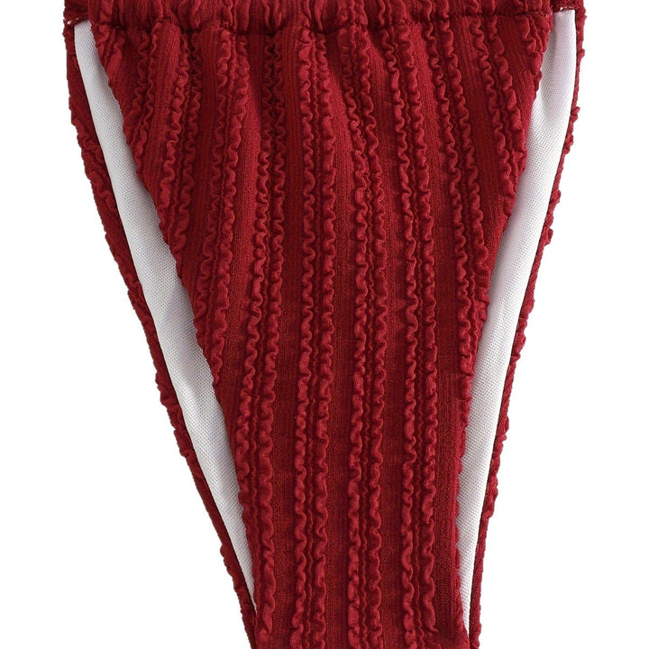 Ladies triangle bikini with sophisticated ruffles Mune Fashion