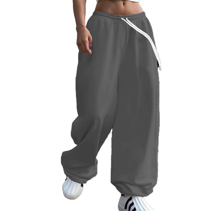 Women's wide Baggy joggers with a high comfort waistband, drawstring and elastic ankle cuffs Mune Fashion