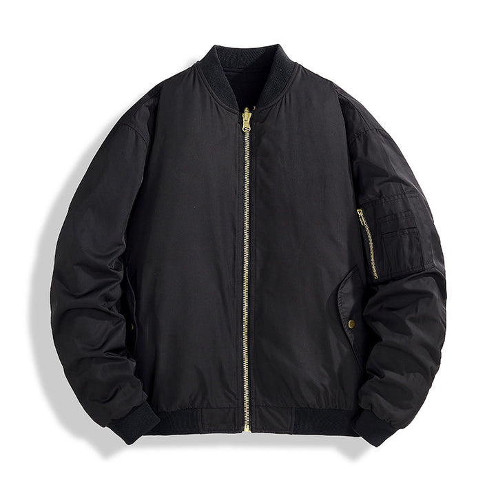 Men's Fashion Bomber Jacket with Standing Collar Mune Fashion
