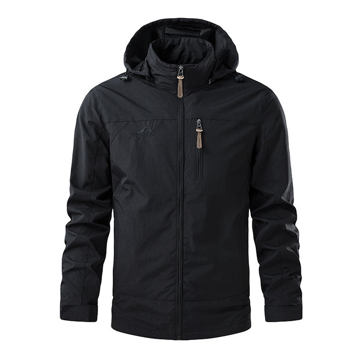 Men's Lightweight Functional Jacket with Removable Hood Mune Fashion