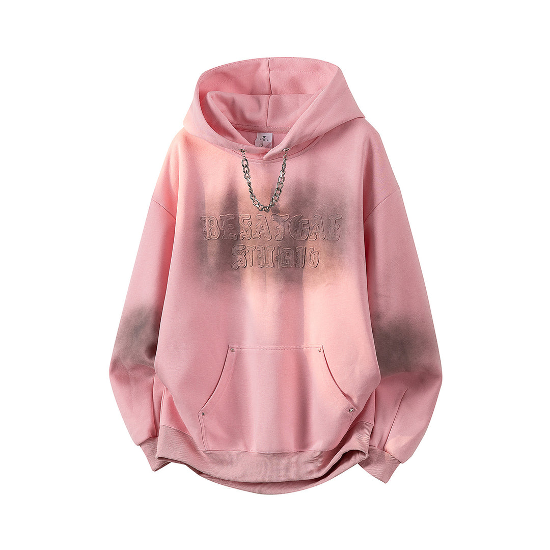 Unisex Oversize Hoodie with handwritten graphic print, kangaroo pocket & ribbed hem Mune Fashion
