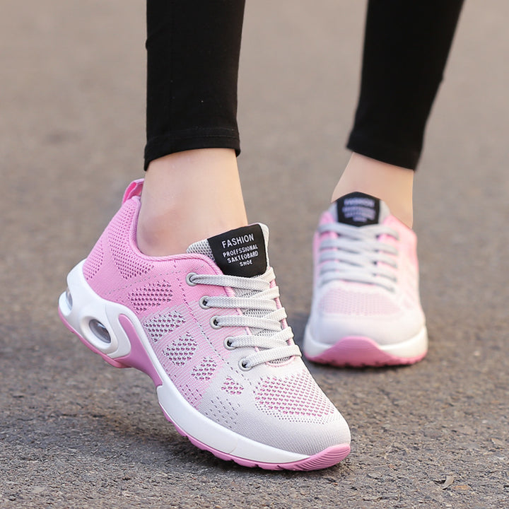 Women's breathable knit sneakers with air chamber midsole and padded entry Mune Fashion