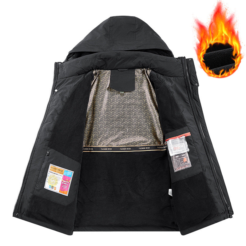 Men's Technical Thermal Parka with Microfleece Lining and Utility Pockets Mune Fashion