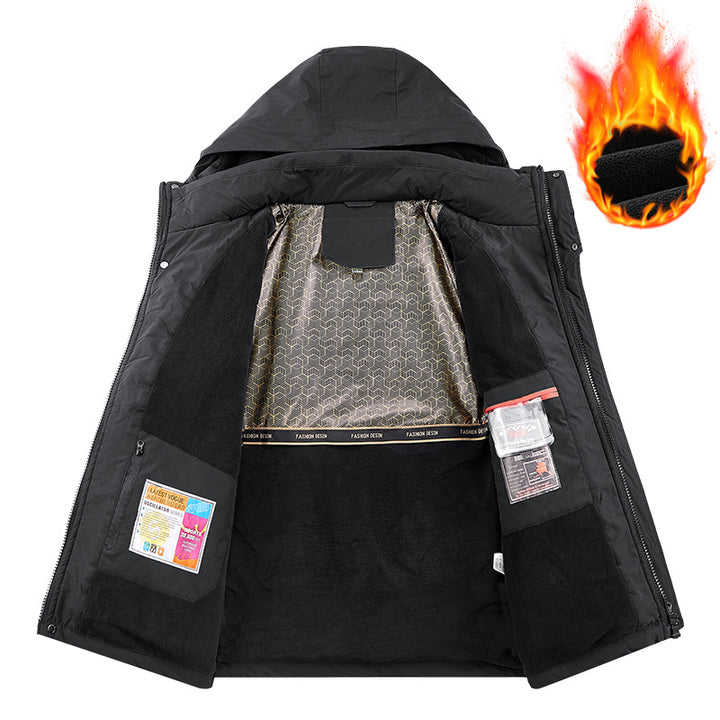 Men's Technical Thermal Parka with Microfleece Lining and Utility Pockets Mune Fashion