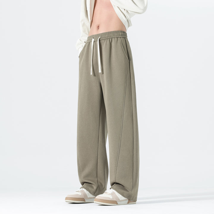 Men's Extra Wide Sweatpants in Palazzo Look with Drawstring Waist and Side Pockets Mune Fashion