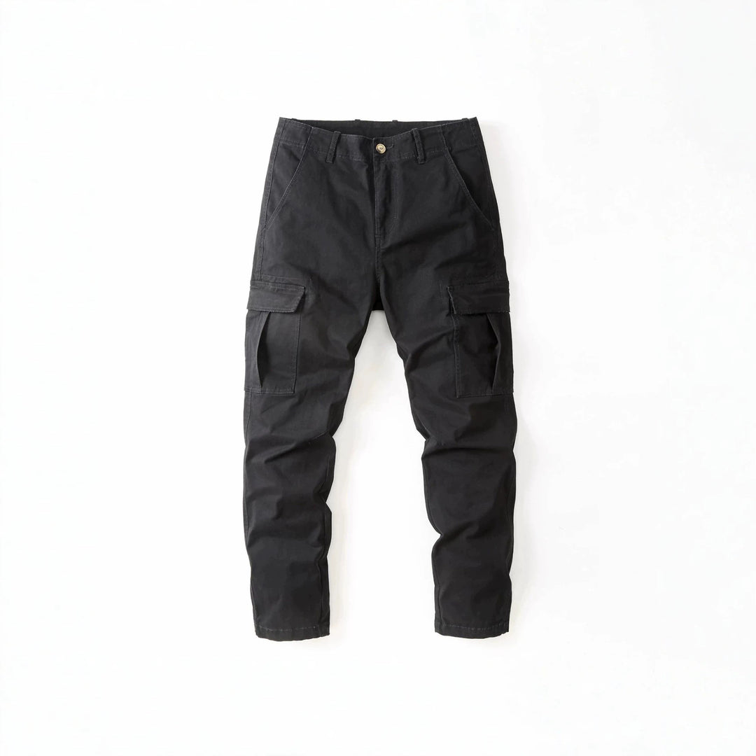 Men's cargo pants with camouflage pattern and multiple utility pockets Mune Fashion
