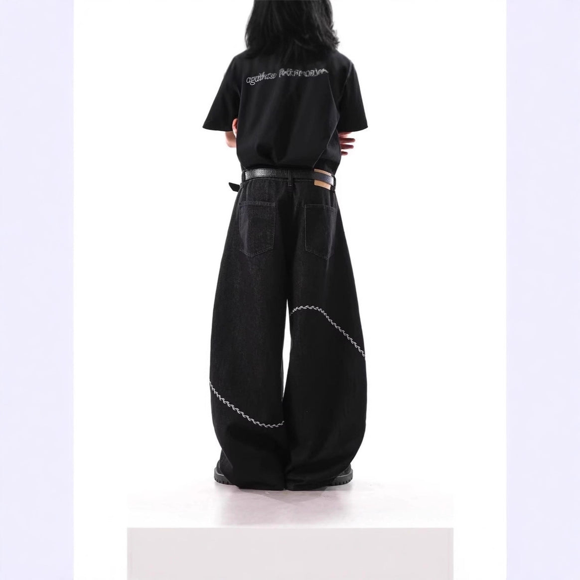 Men's Fashion Wide-Leg Pants with Unique Design Mune Fashion
