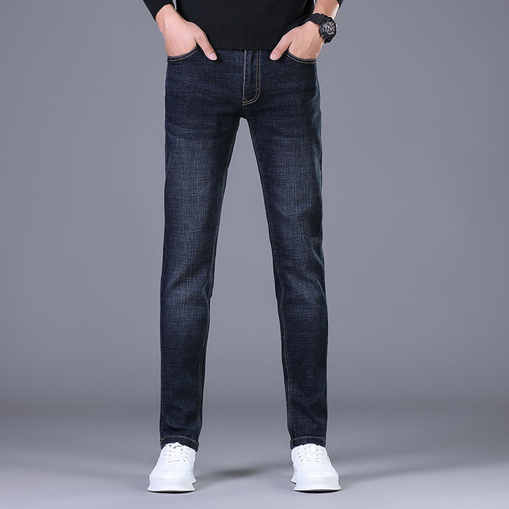 Women Elastic Slim-Straight Jeans with High Comfort Waistband Mune Fashion