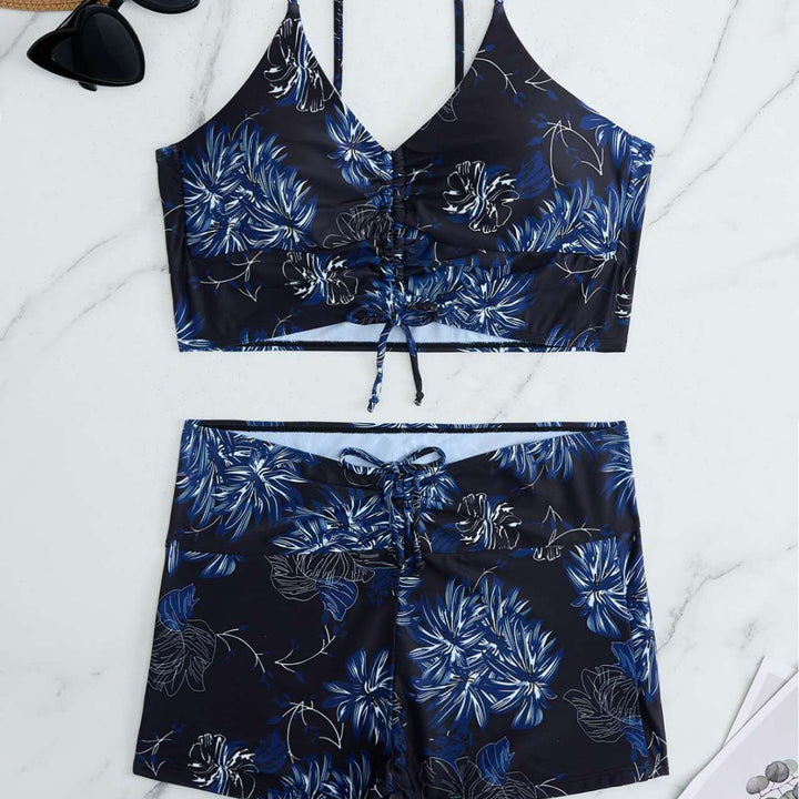 Damen Sportliches Bikini-Set mit verstellbaren Trägern Echo Archiv