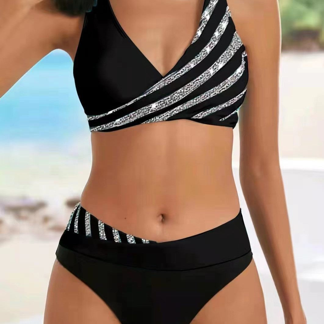 Women Sporty Bikini with fashionable wrap top Mune Fashion