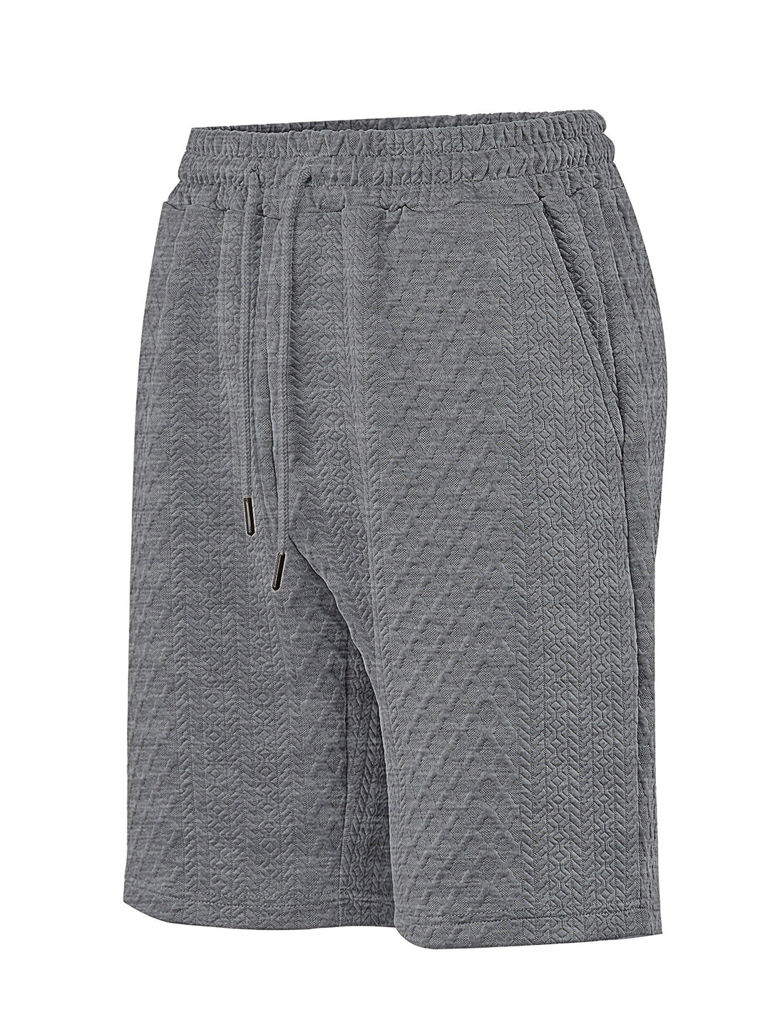 Men's structured lounge shorts with elastic waistband drawstring and side pockets Mune Fashion
