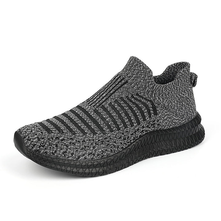 Unisex nan Slip-on knitted trainers with shape-retaining sock shaft, responsive lightweight sole and slip-resistant profile edge Mune Fashion