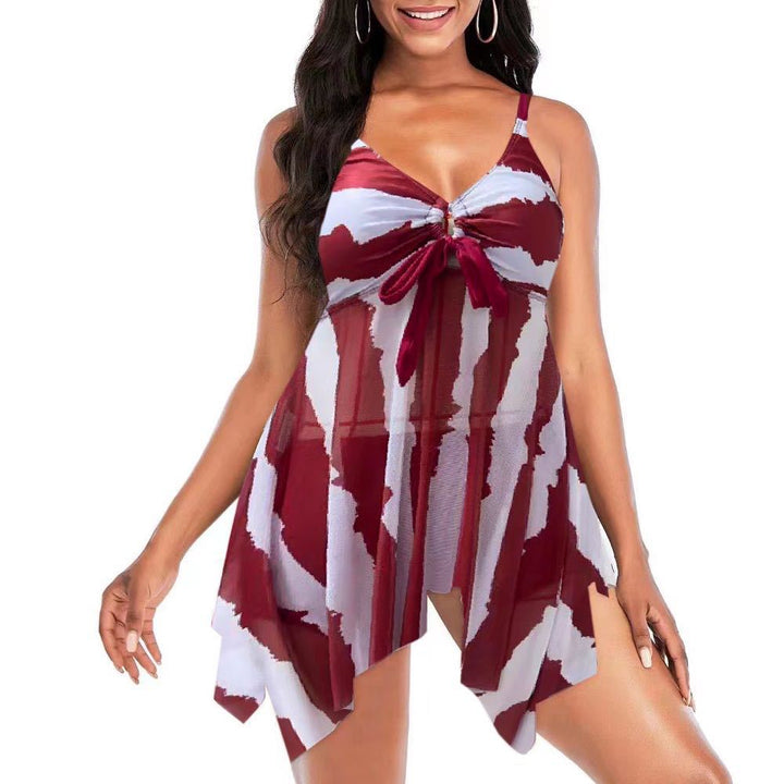 Damen Strandkleid mit romantischem Wickeldetail Echo Archiv