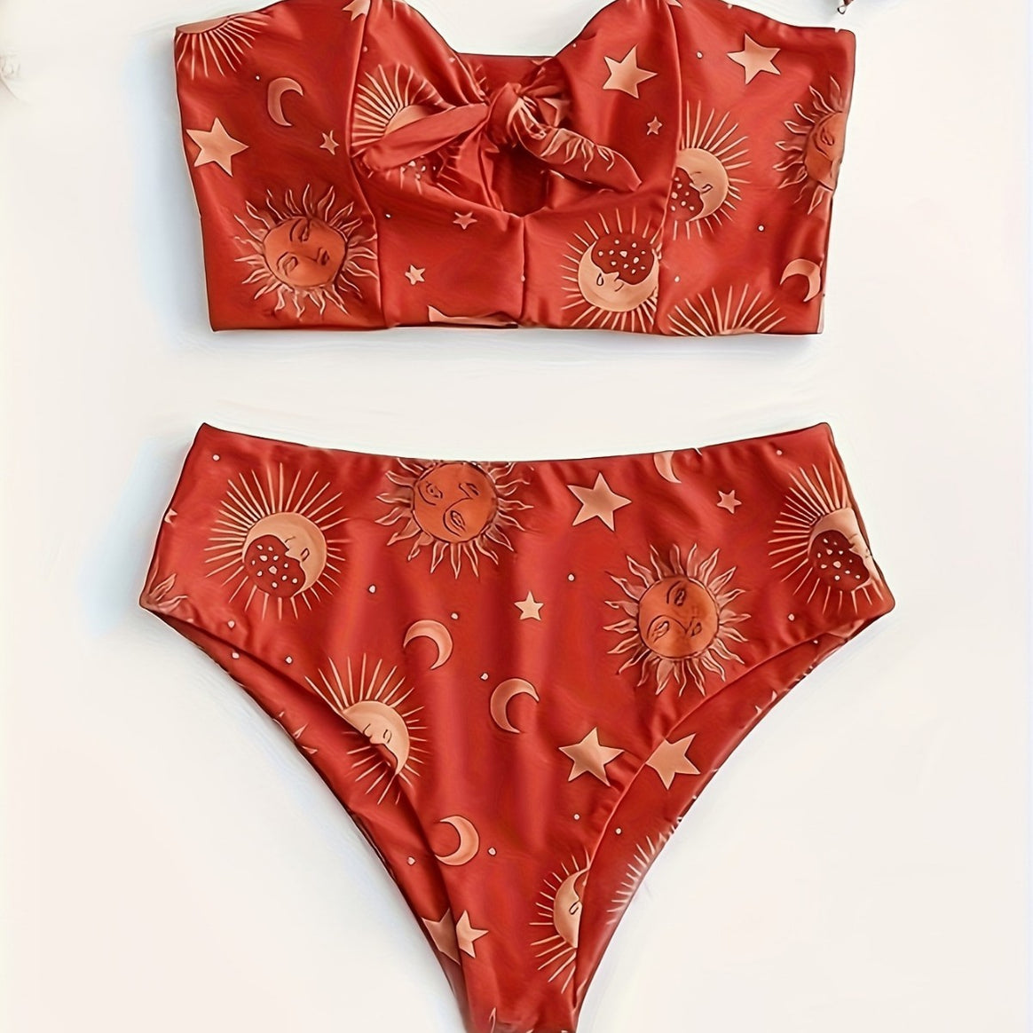 Women's bikini set with textured top and high-cut skirt Mune Fashion