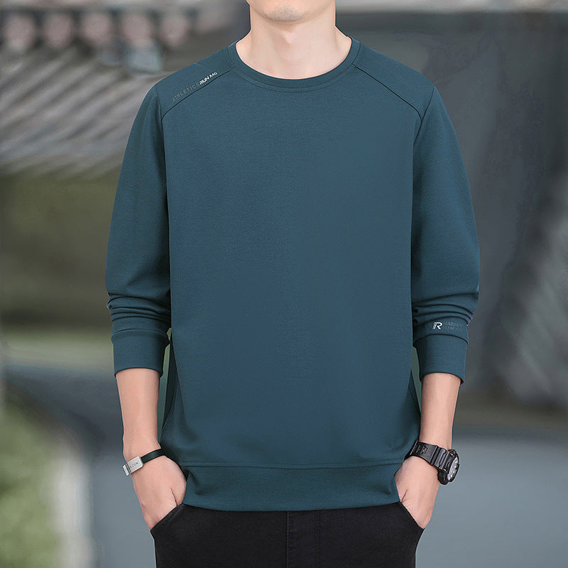 Men's performance sweatshirt with warming inner lining and minimalist round neckline Mune Fashion