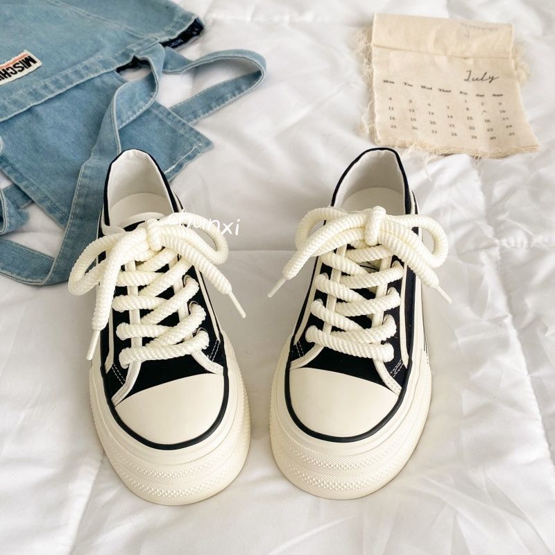 Women's Platform Sneakers with Braided Laces and Reinforced Inner Lining Mune Fashion