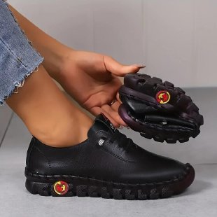 Women's lightweight everyday slip-on sneakers with hidden lacing, elastic entry, and grippy trail sole Mune Fashion