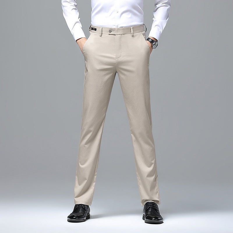 Men's Elegant Business Chino with Stretch Comfort and Slim Hem Mune Fashion
