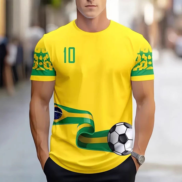 Unisex nan sports Fan jersey in retro cut with contrasting stripes and distinctive chest print Mune Fashion