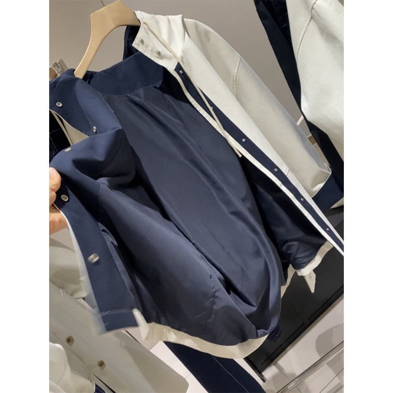 Unisex Oversized utilitarian Trench Coat with contrasted lining and hood Mune Fashion