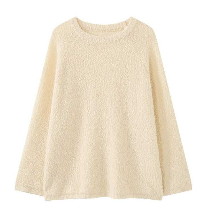 Women Fluffy Boucle Sweater in Oversize Cut Mune Fashion