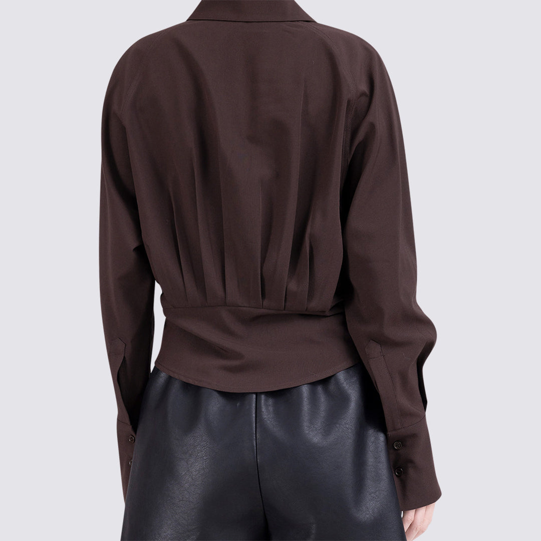 Women Elegant Blouse with Innovative Cut Mune Fashion