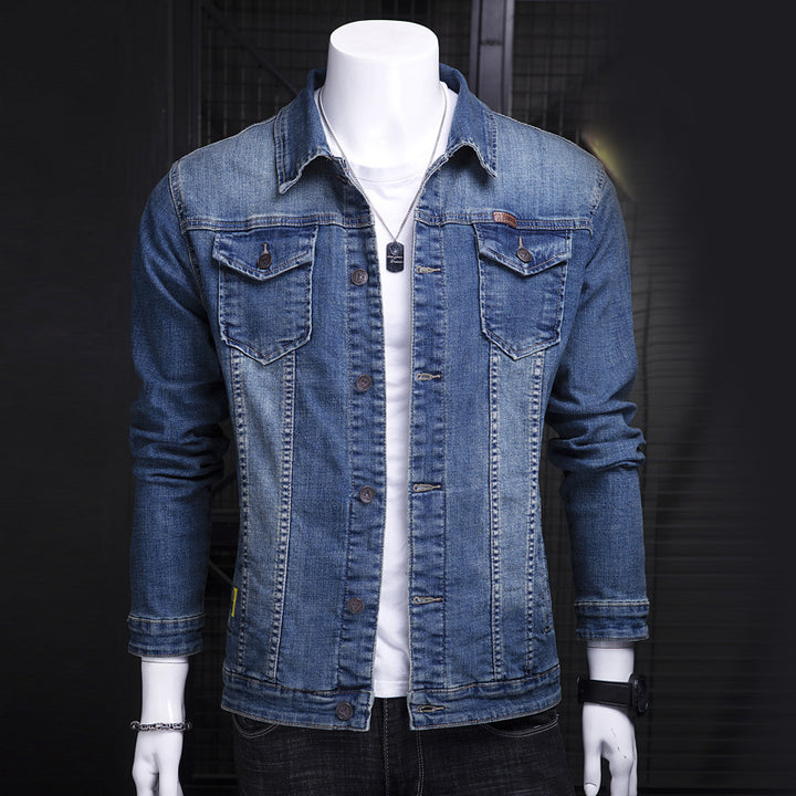 Men's Fashion Jeans Jacket with Chest Pockets Mune Fashion