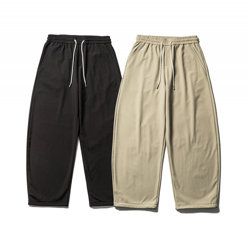 Men's Casual Jogging Pants with Elastic Waistband and Drawstring Mune Fashion