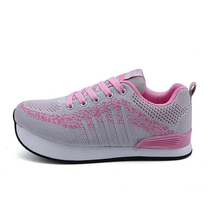 Unisex nan urban runner with wedge-shaped memory foam sole and seamless knitted upper Mune Fashion